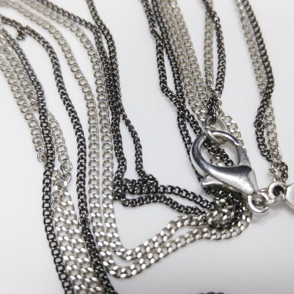 Key Necklace, Faith Pray Scripture KEY Long Silver Gray Chain, 30 Inches - Picture 11 of 14